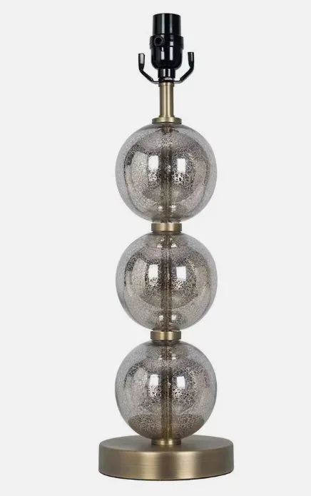 Threshold: 20" Brass Stacked Glass Mercury Finish Ball