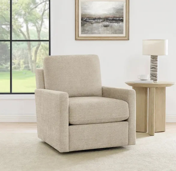 Henredon Marley: Fabric Swivel Accent Chair
