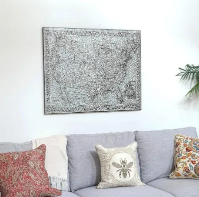 Urban Trends Rectangle Metal Wall Art