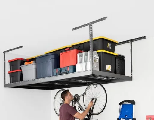 Saferacks Super Duty Overhead Garage Storage Rack And Accessories Kit