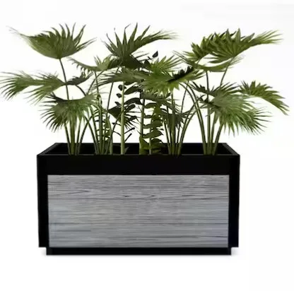 Total Of 2 Delta Pvc Modern Planters