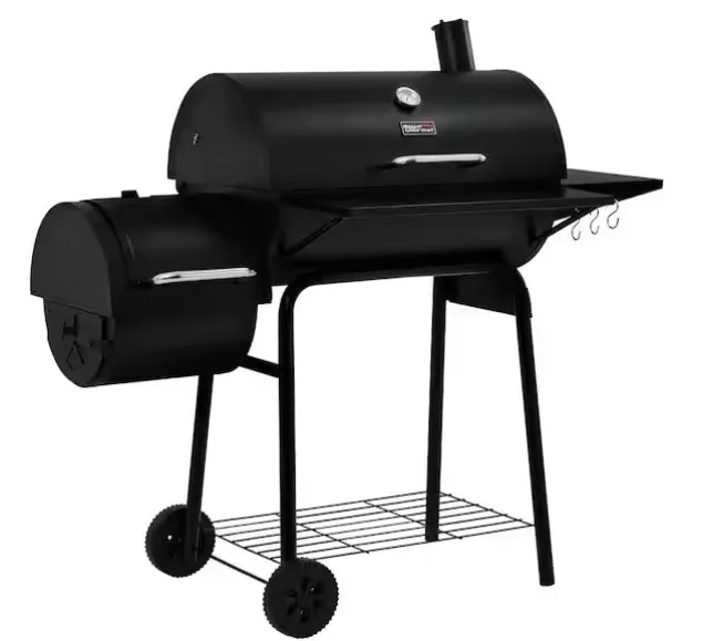 Royal Gourmet Charcoal Grill With Offset Smoker And Side Table