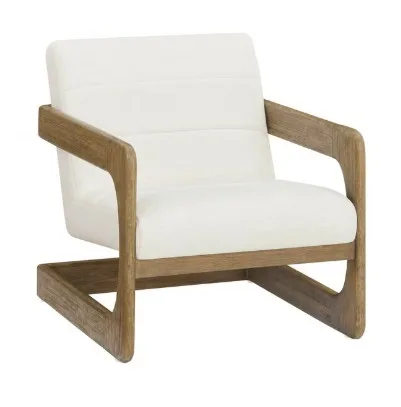 Thomasville Milland Fabric Wood Base Accent Chair