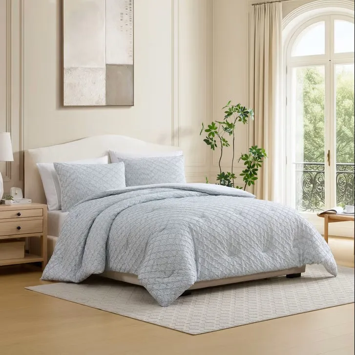 Jennifer Adams 3 Piece Yarn Dyed Comforter Set