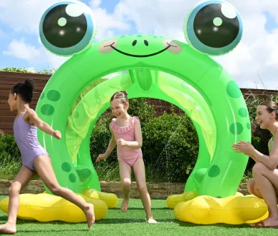 H20go: Froggy Fun Inflatable Sprinkler Tunnel