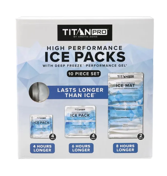 Arctic Zone: Titan Pro High Performance 10-piece Ice Pack Set
