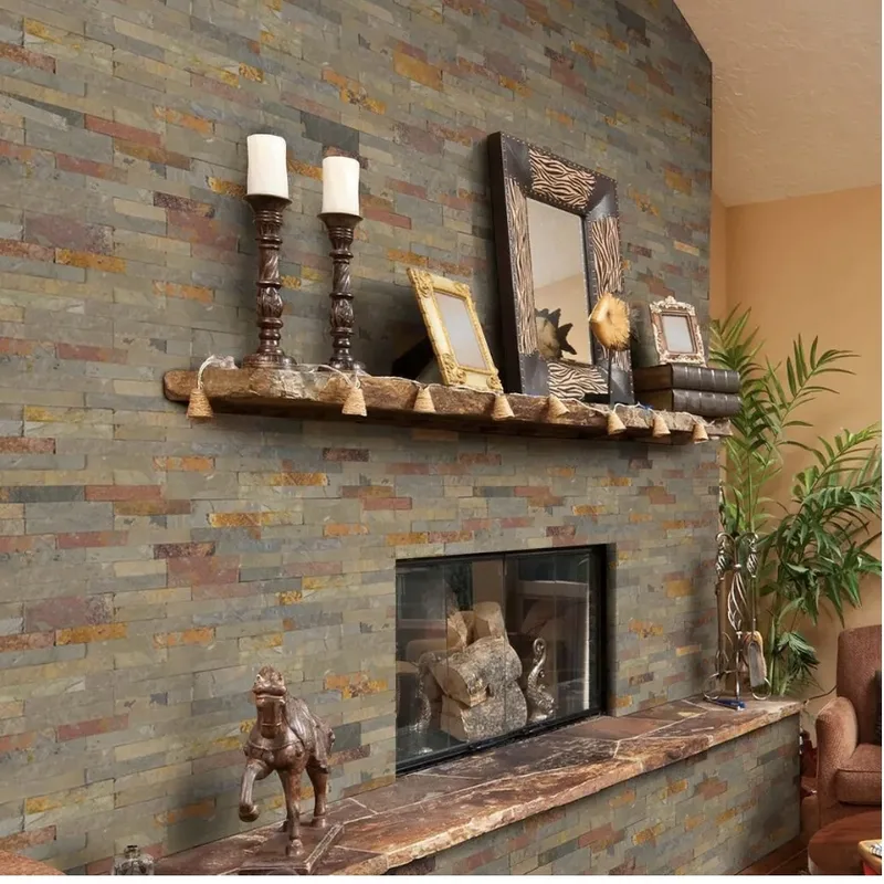 Msi Gold Rush Rockmount Stacked Stone Interlocking Panels Wall Tile