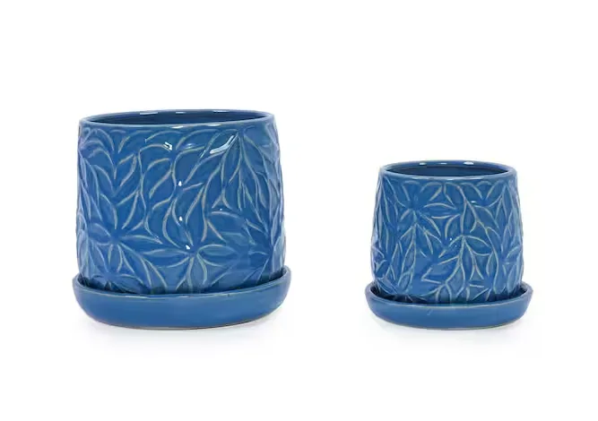 Handmade Ceramic Planters Set Of 2