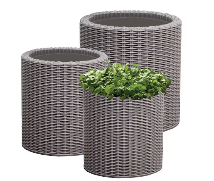 Keter Round Resin Indoor/outdoor Planters