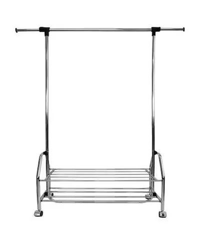 Siavonce Metal Clothes Rack Extendable Bar
