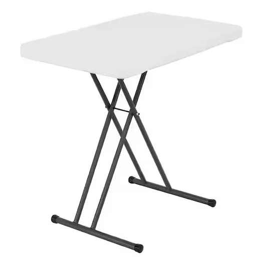 Lifetime 30" Plastic Adjustable Height Folding Utility Table