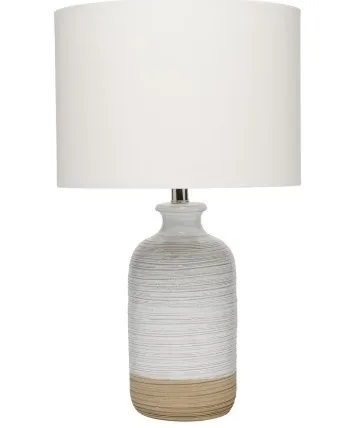 Ashwell Ceramic Table Lamp With Linen Shade