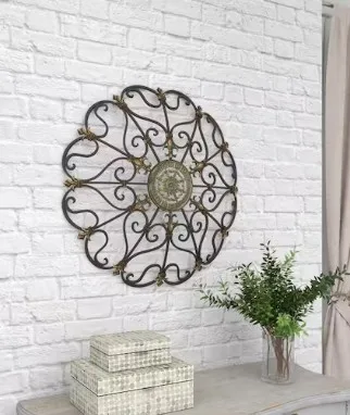 Litton Lane Metal Scroll Decor