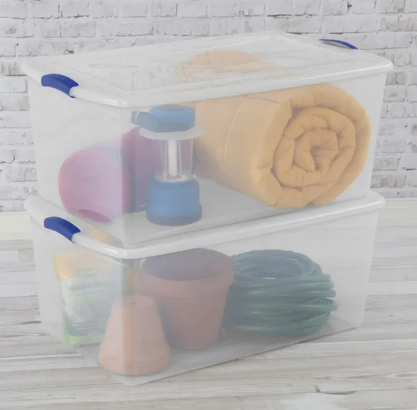 Total Of 4 Sterilite Latching Storage Bins
