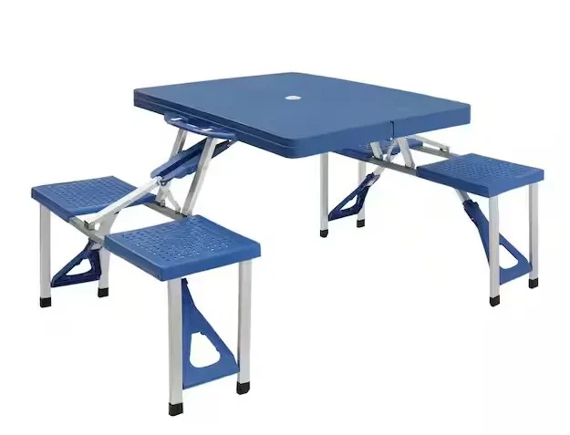 Name Brand Outdoor Siamese Plastic Folding Tables And Chairs