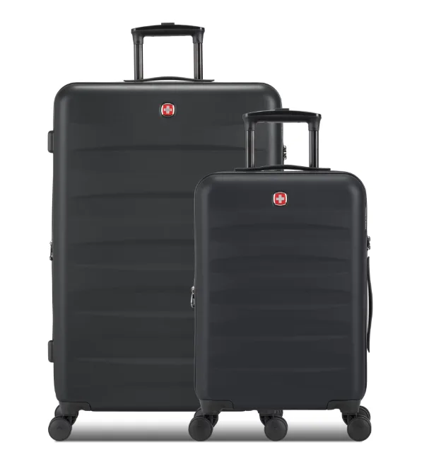 Swiss Gear Black Hardside 2 Piece Luggage Set