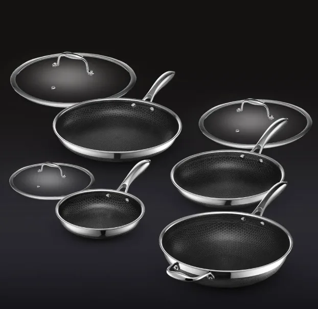 Hexclad Seven Piece Cookware Set