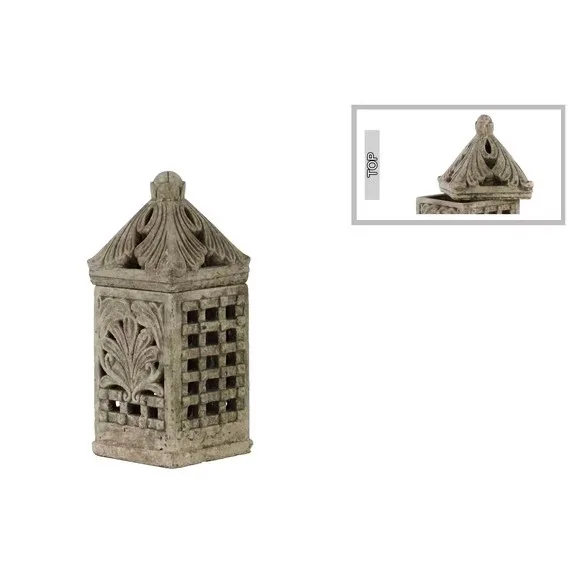 Urban Trends Terracotta Square Lantern