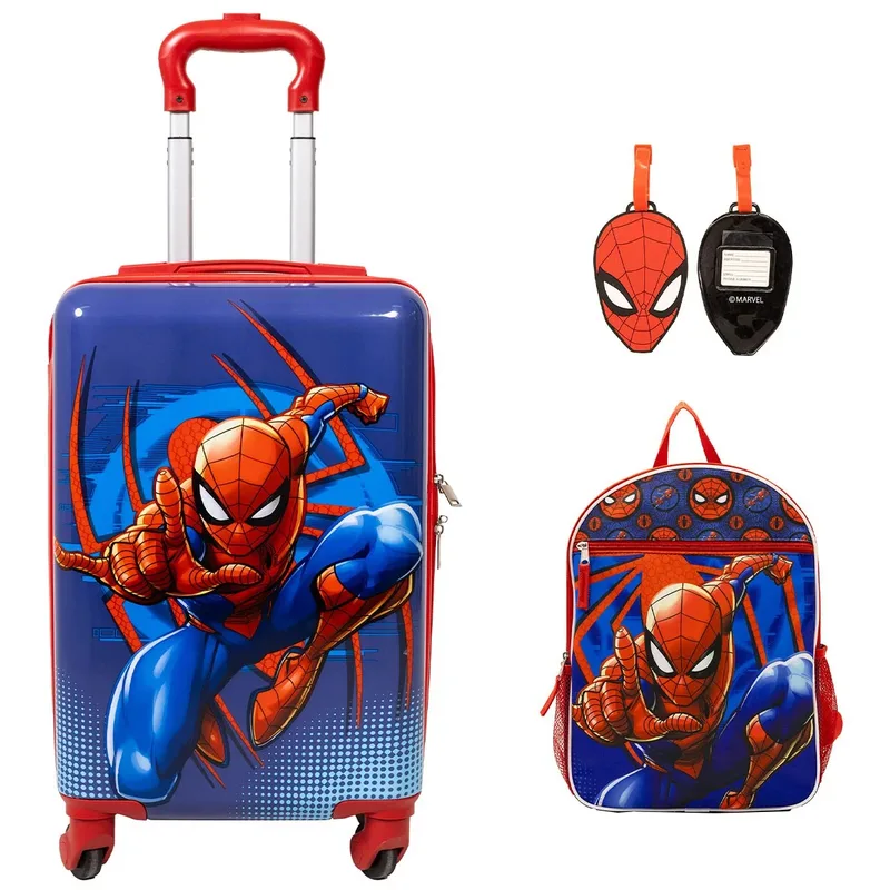 Spider-man Licensed Luggage Set With Bonus Luggage Tag