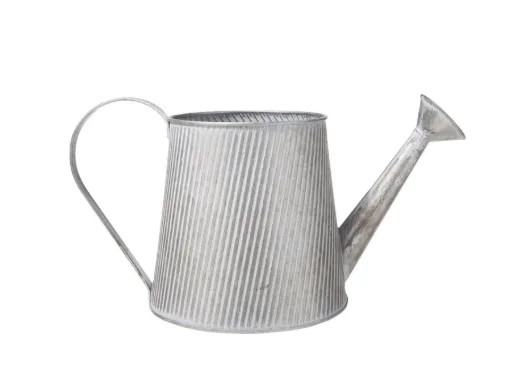 Urban Trends: Metal Round Plant Watering Can With Distressed Finish