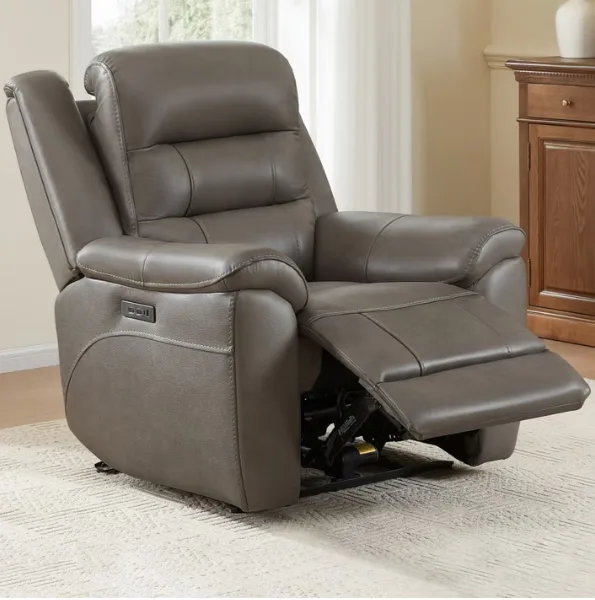 Gilman Creek Furniture: Mason Leather Power Recliner With Power Headrest