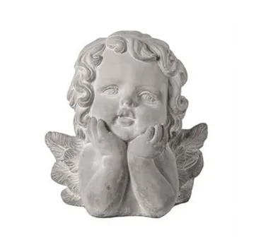 Urban Trends: Cement Resting Head Cherub Figurine