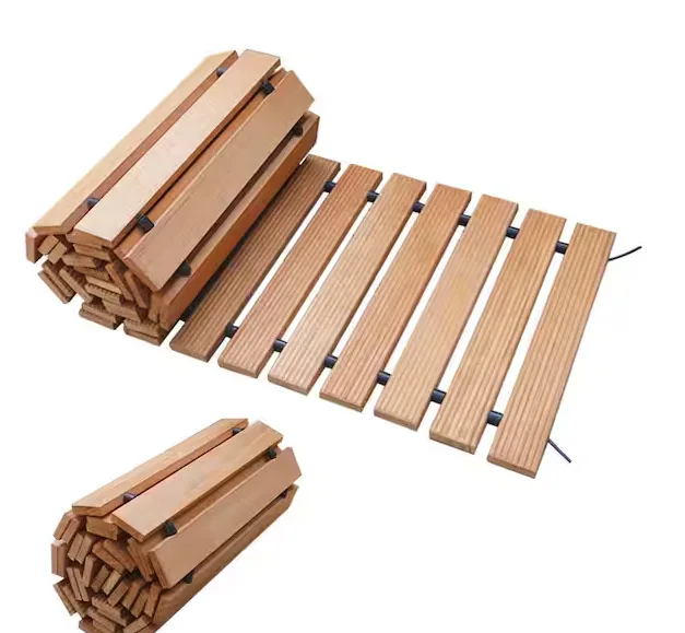 Pro Space: Garden Wooden Pathway Roll Out Patio Path