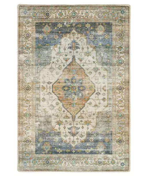 Home Decorators Collection: Harmony Denim Indoor Machine Washable Area Rug