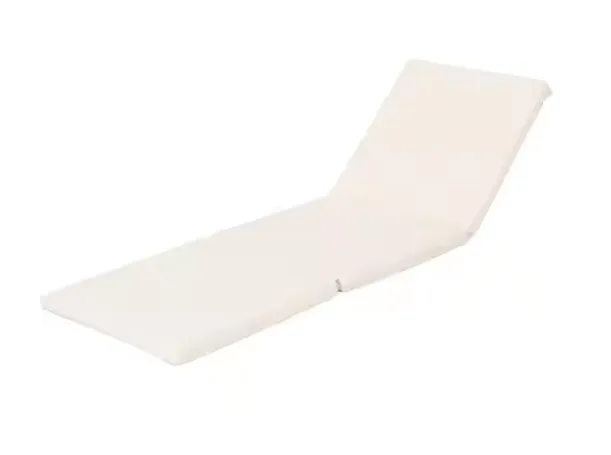 Designer Caesar Cream Outdoor Patio Water Resistant Chaise Lounge Cushion