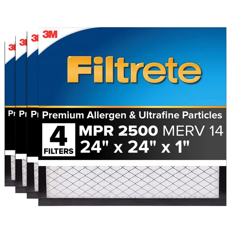 Filtrete 3m Mpr 2500 24" X 24" X 1" Set Of (4) Filters