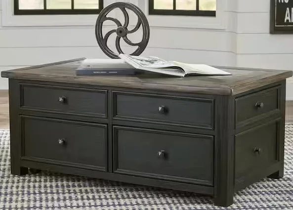 Tyler Creek Rectangle Wood Coffee Table With Lift Top