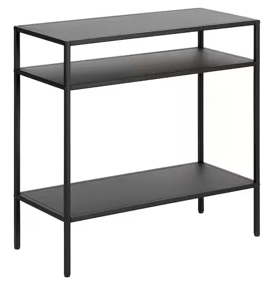Meyer And Cross Ricardo Side Table With Metal Shelves