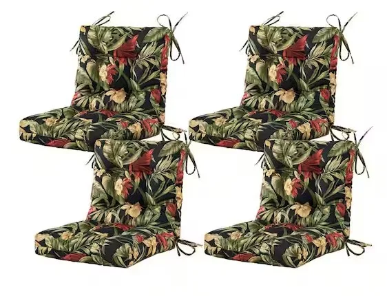 Total Of 4 Name Brand Outdoor Chair Cushions With Patterns