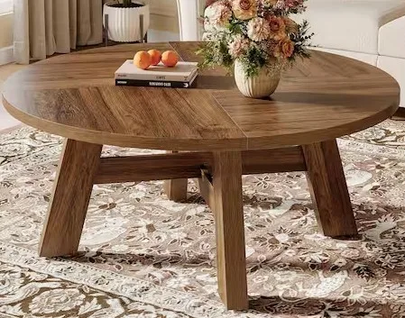 Allan Round Wood Coffee Table