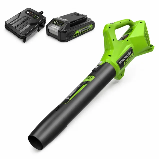 Greenworks 24v 320cfm Cordless Battery Leaf Blower