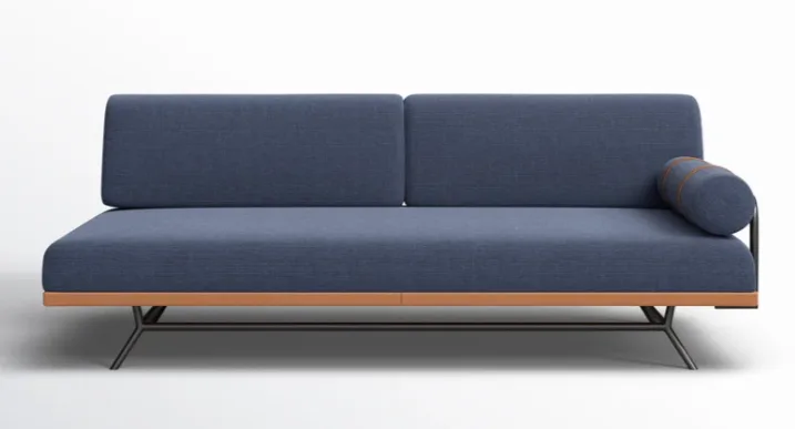 Elsmere: Upholstered Sofa With Metal Base