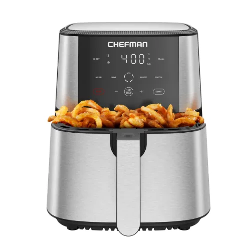 Chefman: Air Fryer 1500w, 6 Quart, 4 Functions With Touch Controls