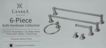 Landia Home: 6-piece Bath Hardware Set
