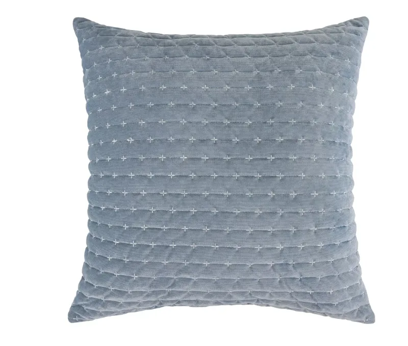 Levtex Home: Velvet Stitch Chambray Square Pillow
