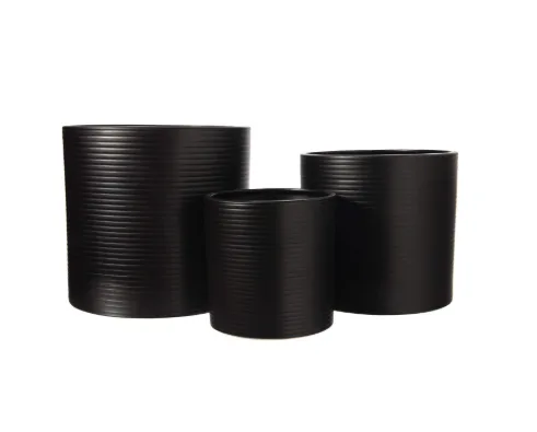 Urban Trends: Olenna Textured Ceramic Horizontal Pot Set